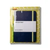 Notebook, Pen and Pouch Gift Set Navy & Lime