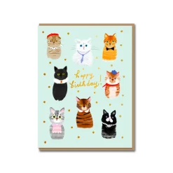 Party Cats Birthday Card