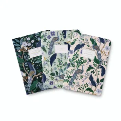 Peacock Stitched Notebook Set