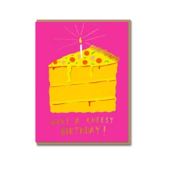Pizza Cake Birthday Card