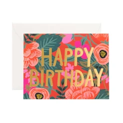 Poppy Birthday Greeting Card
