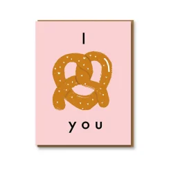 Pretzel Love Greeting Card