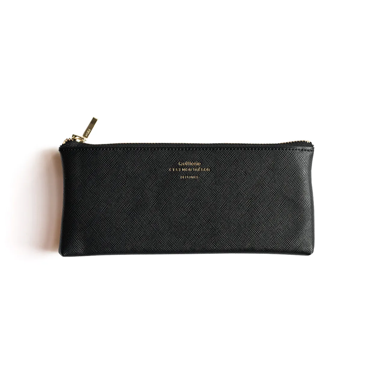 Quitterie Flat Pencil Case Black