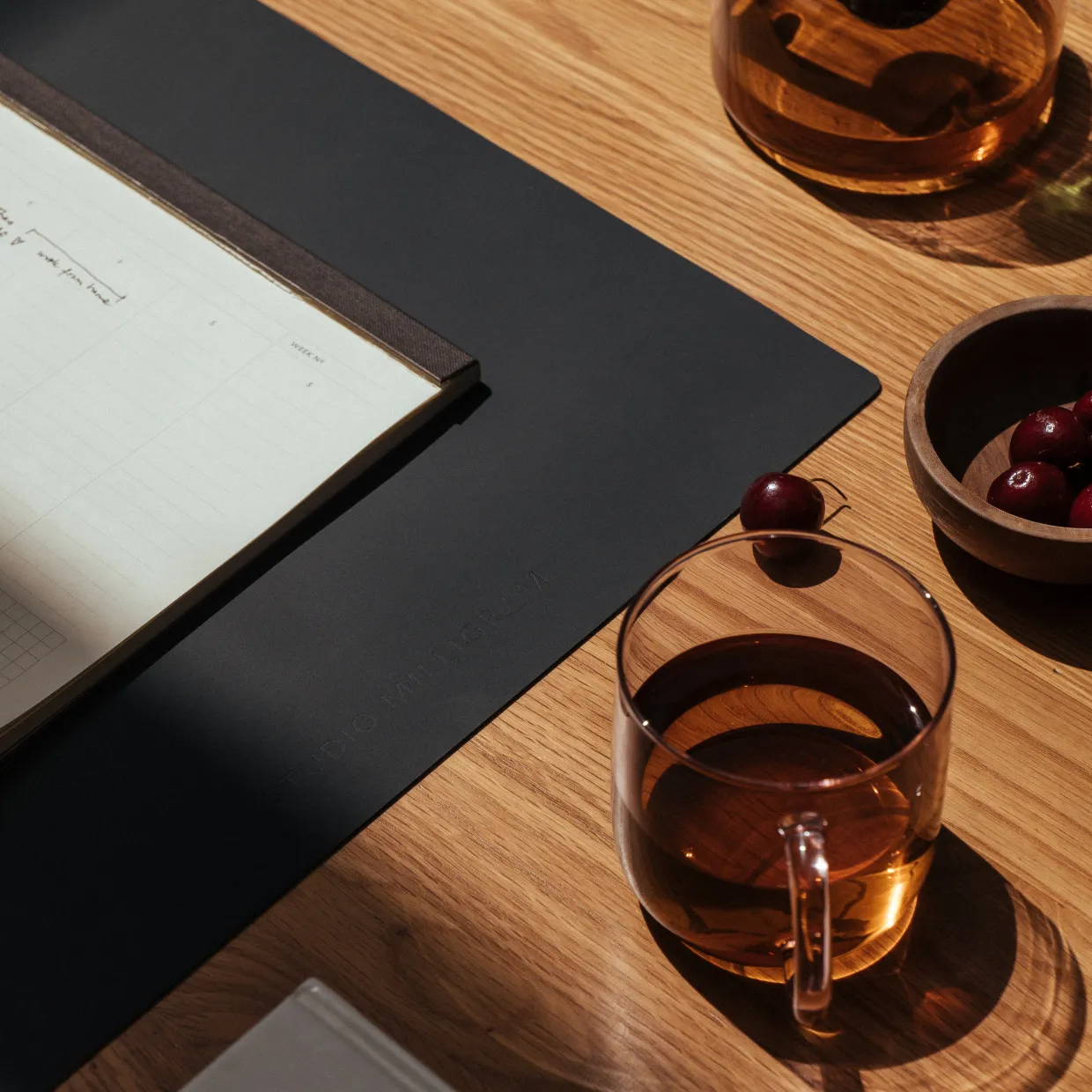 Recycled Leather Desk Mat Large