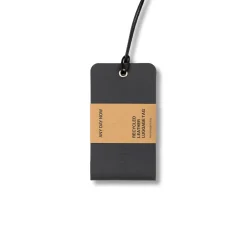 Recycled Leather Luggage Tag