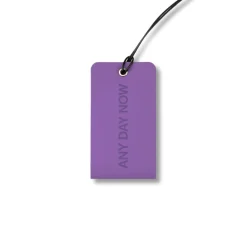 Recycled Leather Luggage Tag