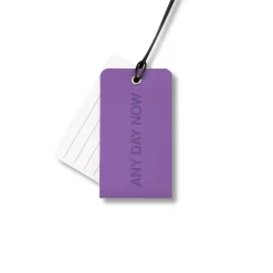 Recycled Leather Luggage Tag