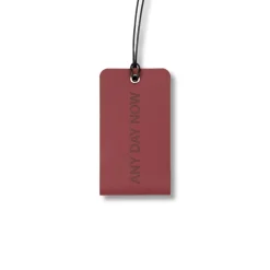 Recycled Leather Luggage Tag