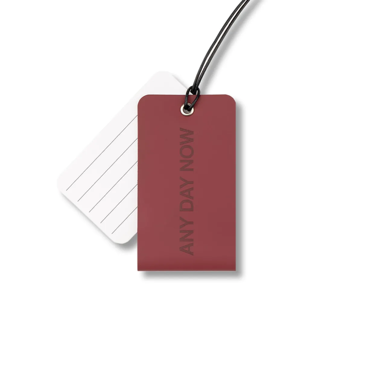 Recycled Leather Luggage Tag