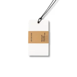 Recycled Leather Luggage Tag