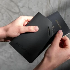 Recycled Leather Passport Holder