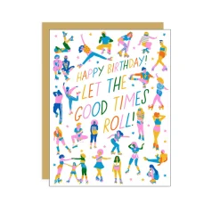 Roller Peeps Greeting Card