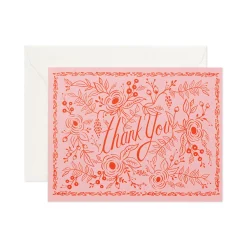 Rose Thank You Greeting Card