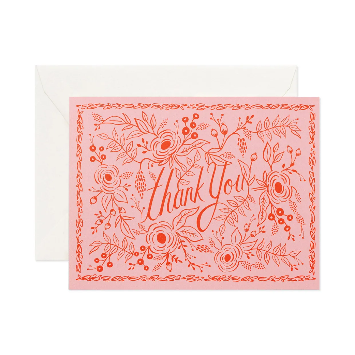 Rose Thank You Greeting Card