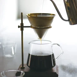 SCS Brass Pourover Coffee Stand Set