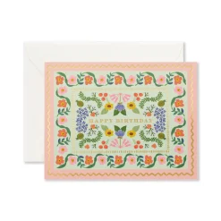 Sicily Garden Birthday Greeting Card