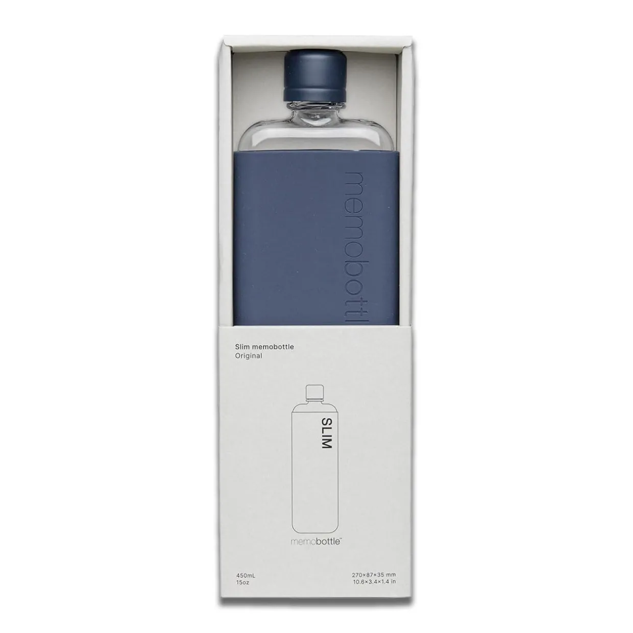 Slim Drink Bottle with Midnight Blue Sleeve Bundle