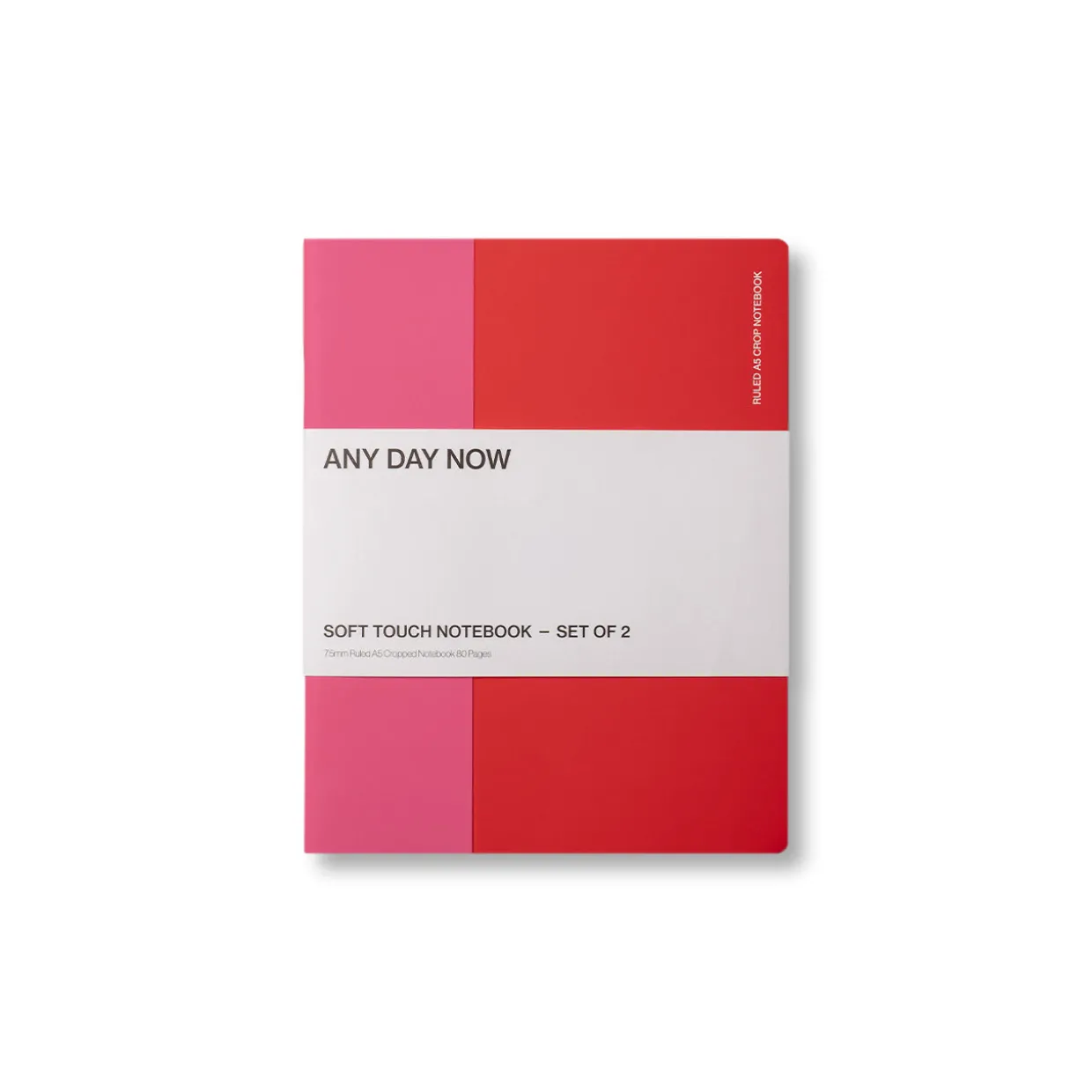Soft Touch Notebooks A5 Cropped Ruled Set of 2