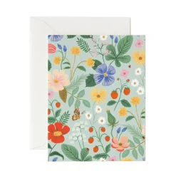 Strawberry Fields Mint Greeting Card