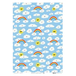 Suns and Clouds Wrapping Sheet