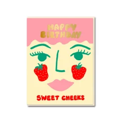 Sweet Cheeks Birthday Card
