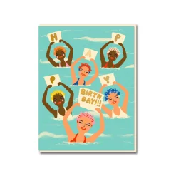 Synchronised Girls Birthday Card