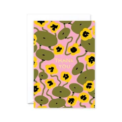 Thank You Nasturtiums Greeting Card