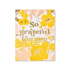 Thanks Floral Greeting Card