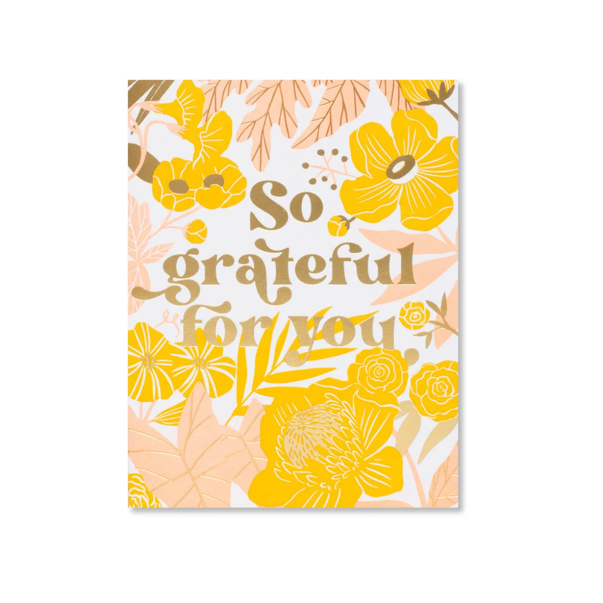 Thanks Floral Greeting Card