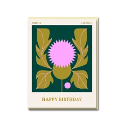 Thistle Happy Birthday Greeting Card
