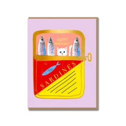 Tinned Fish Birthday Card