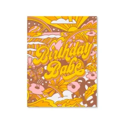 Trippy Birthday Babe Greeting Card
