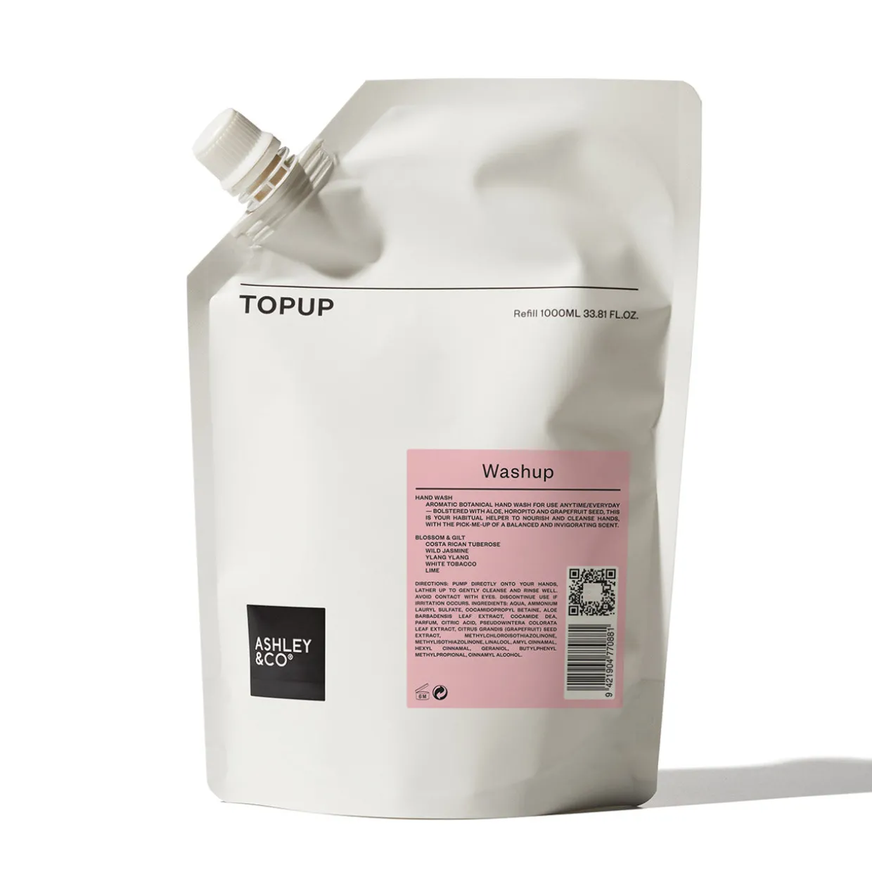 WashUp Botanical Hand Wash Topup Blossom & Gilt 1L
