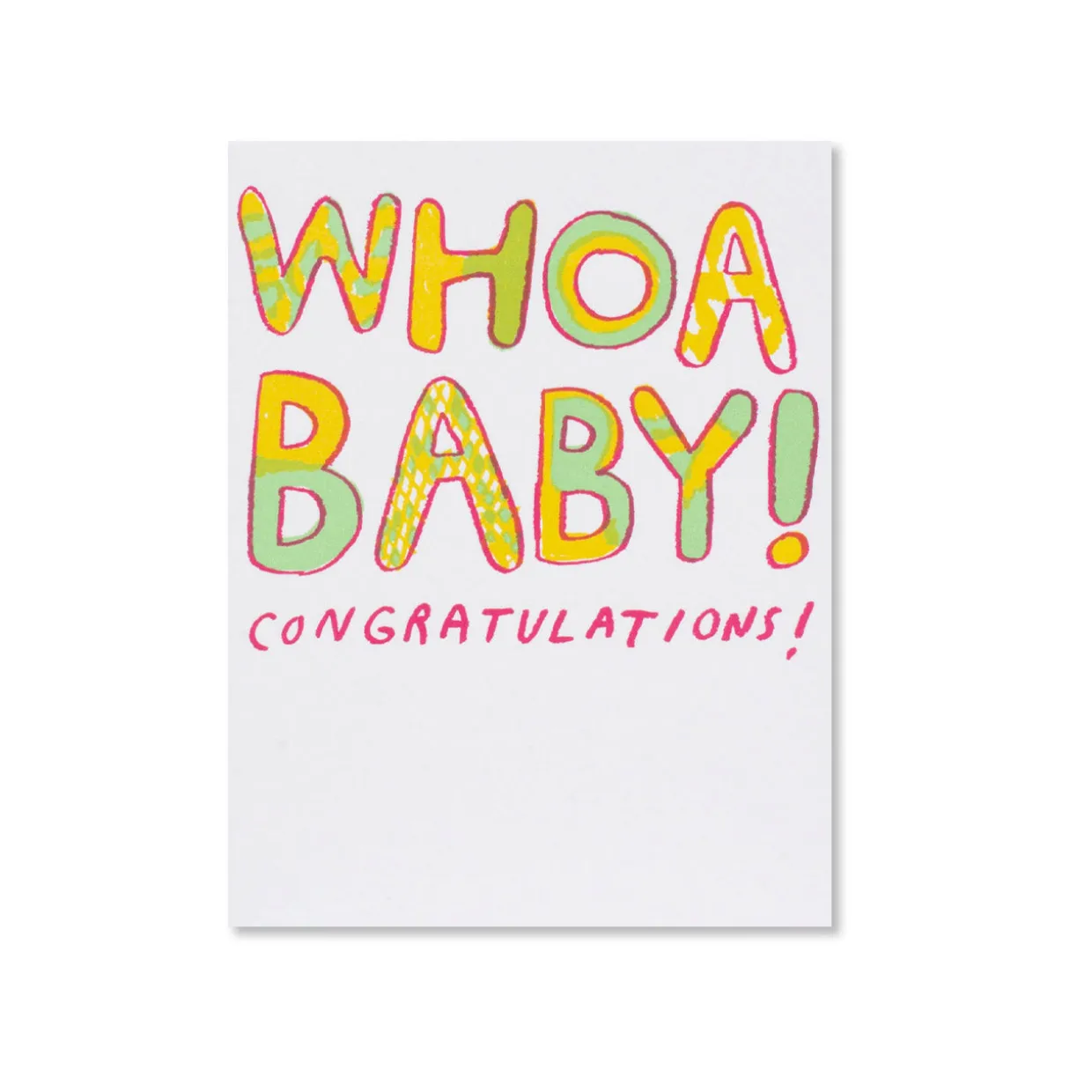 Whoa Baby! Greeting Card