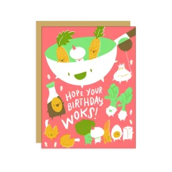 Wok Greeting Card