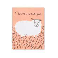 Wooly Love You Sheep Greeting Card