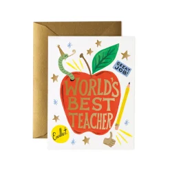 World's Best Teacher Greeting Card
