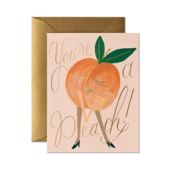 You're A Peach Greeting Card