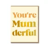 You're Mumdferful Greeting Card