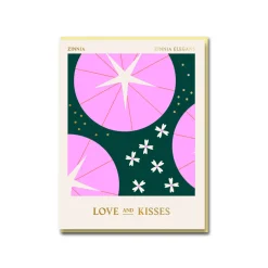 Zinnia Love & Kisses Greeting Card